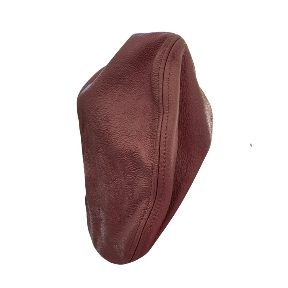 Harley-Davidson Pink Leather Hat Cap Fedora Embroidered Winged Crest Logo Small
